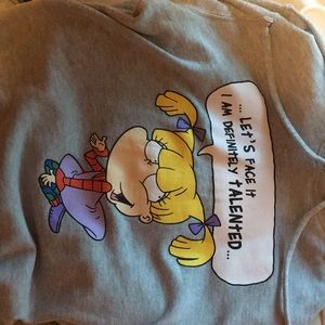 Rugratz hoodie with  shoulder cut offs